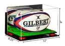 Acrylic Rugby Ball Display Case for sale on better display cases