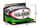 Acrylic Rugby Ball Display Case for sale on better display cases