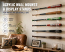 Acrylic Wall Mounts and Display Stands for Regular Baseball Bat