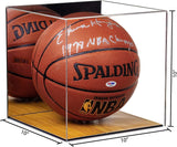 Acrylic Basketball Display Case with Wood Floor