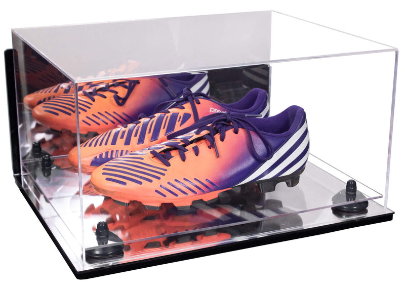 Large Display Case for Basketball Shoes, Sneakers, Lacrosse, Soccer & Football Cleats Mirror Wall Mounts