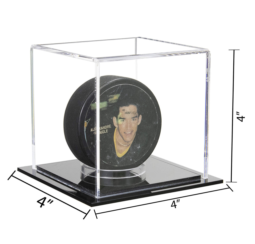 hockey puck and card display case Acrylic Holder Ideal way to show off an autographed puck and the players card BCW 1-ad11-3 Acrylic Triple Hockey