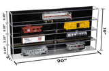 Clear Acrylic Model Train Display Case with 4 Shelves (A123)