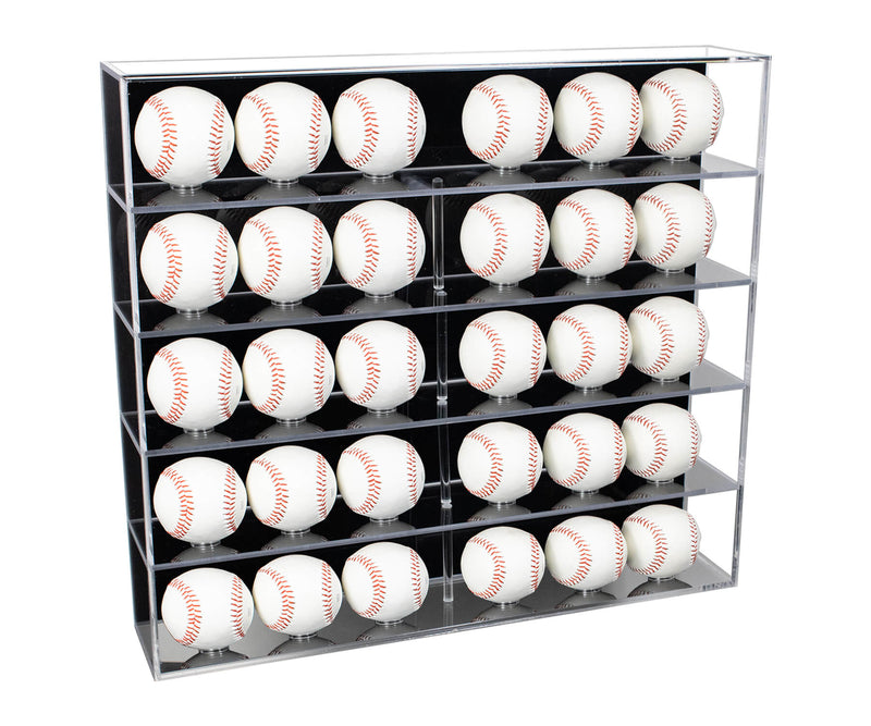 wall mounted baseball display case