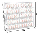 Clear Acrylic Baseballs Display Case with 5 Shelves (A123A)