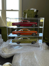 Clear Acrylic Diecast Model Car Tabel Top Display Case with four Shelves