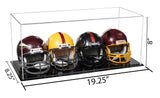 Acrylic Four Mini - Miniature Football Helmet (not Full Size) Display Case (V47/A103)