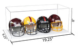 Acrylic Four Mini - Miniature Football Helmet (not Full Size) Display Case (V47/A103)