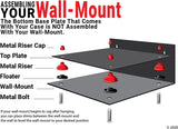 Acrylic Versatile Display Case 15 X 8 X 9  - Mirror Wall Mount (V11/A013)