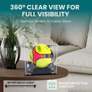 acrylic soccer ball display case for sale on better display cases