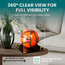 acrylic soccer ball display case for sale on better display cases