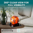 acrylic soccer ball display case for sale on better display cases