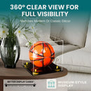 acrylic soccer ball display case for sale on better display cases