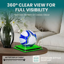 acrylic soccer ball display case for sale on better display cases