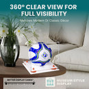 acrylic soccer ball display case for sale on better display cases