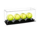 Acrylic softball display case | 4 balls for sale on Better Display Cases