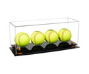Acrylic softball display case | 4 balls for sale on Better Display Cases