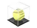 Acrylic softball display case | 4 balls for sale on Better Display Cases
