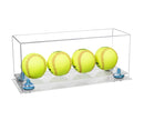 Acrylic softball display case | 4 balls for sale on Better Display Cases
