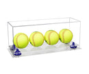 Acrylic softball display case | 4 balls for sale on Better Display Cases