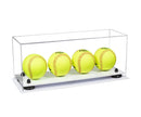 Acrylic softball display case | 4 balls for sale on Better Display Cases