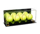 Acrylic softball display case | 4 balls for sale on Better Display Cases