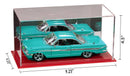 Transparent collectible case with a clean modern display design