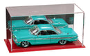 Clear acrylic showcase with secure display space for collectibles