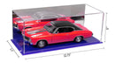Clear acrylic display case for small collectibles and memorabilia