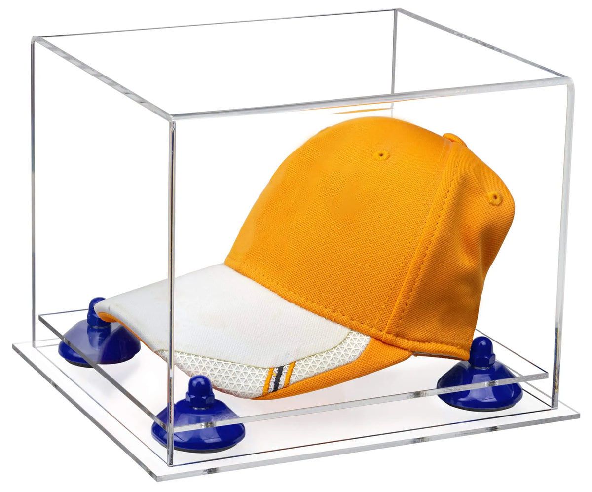 OnDisplay Luxe Acrylic Hat Rack Display - Wall Mounted Baseball Cap Organizer Multi Shelf Wall Display For Hats OnDisplay Luxe Acrylic Hat Rack Display - Wall Mounted Baseball Cap Organizer Multi Shelf Wall Display For Hats