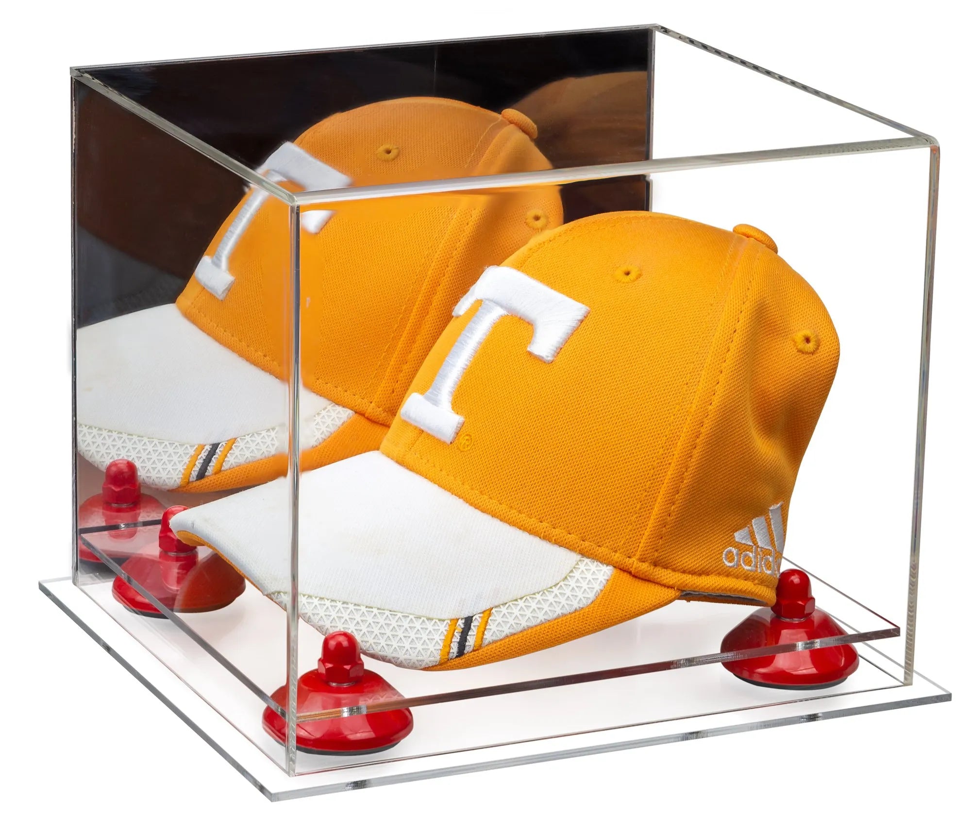 Baseball Cap Display Cases - Clear, Mirror & Wall Mount