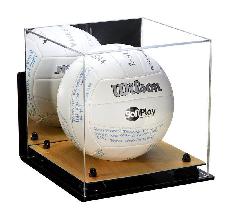 Acrylic Volleyball Display Case - Mirror Wall Mounts (A027/B02)