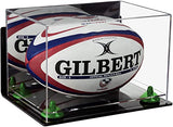 Acrylic Rugby Ball Display Case - Mirror Wall Mount (B41/A004)