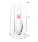 Bowling Pin Display Case with Slide Back for sale on better display cases