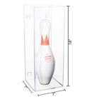 Bowling Pin Display Case with Slide Back for sale on better display cases