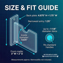 Acrylic Standard Size Lacrosse Stick Wall Mounts