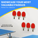 Clear Vertical Pickleball Ping Pong Paddle Wall Mounts Bracket (A052/SP222)