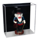14 X 6 X 14 clear acrylic versatile display case black back wall mount A124A