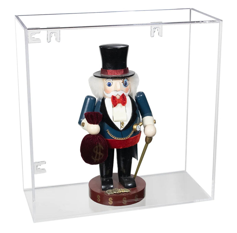 14 X 6 X 14 clear acrylic versatile display case clear back wall mount A124A