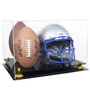 double helmet and football display case for sale at better display cases