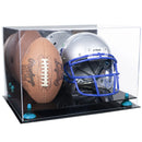 double helmet and football display case for sale at better display cases