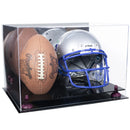 double helmet and football display case for sale at better display cases