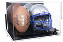 double helmet and football display case for sale at better display cases