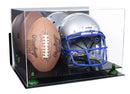 double helmet and football display case for sale at better display cases