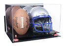 double helmet and football display case for sale at better display cases
