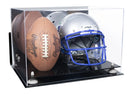 double helmet and football display case for sale at better display cases