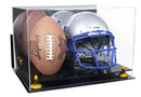 double helmet and football display case for sale at better display cases