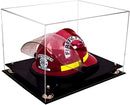 fireman helmet display case for sale at better display cases
