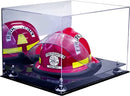 fireman helmet display case for sale at better display cases