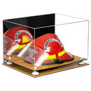 fireman helmet display case for sale at better display cases